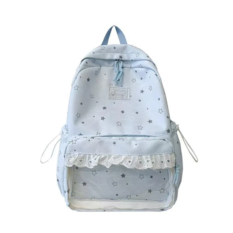Lässiger Schulrucksack Skanto mit Sternmuster