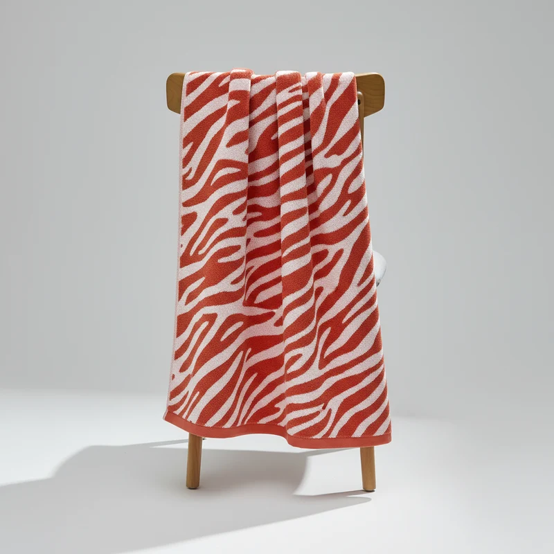 Gestreiftes Baumwollhandtuch - TigerTowel