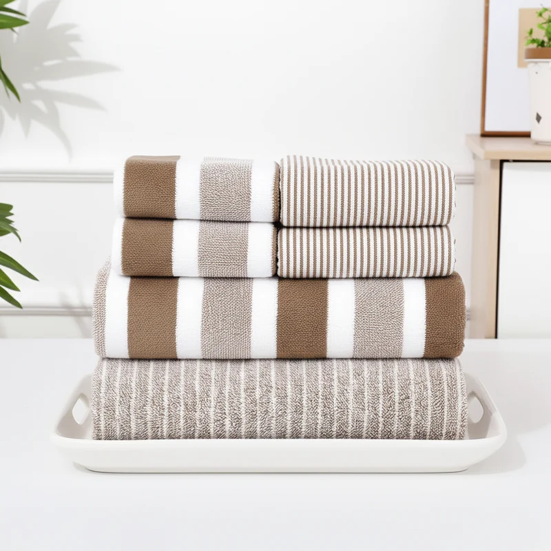 Bequeme Badetücher Set (8 Stück) - WellnessSkin