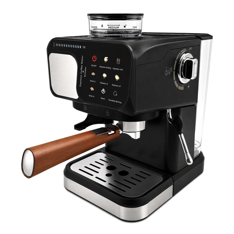 Espressomaschine mit integriertem Mahlwerk und präziser Brühtemperaturregelung Skanto
