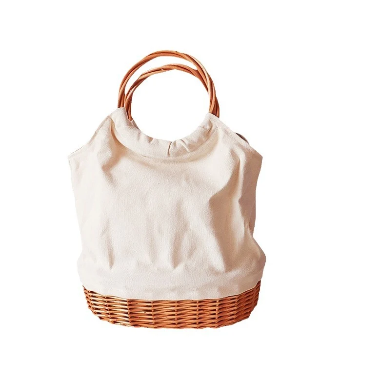 Stylische Geflochtene Korbtasche Brehn