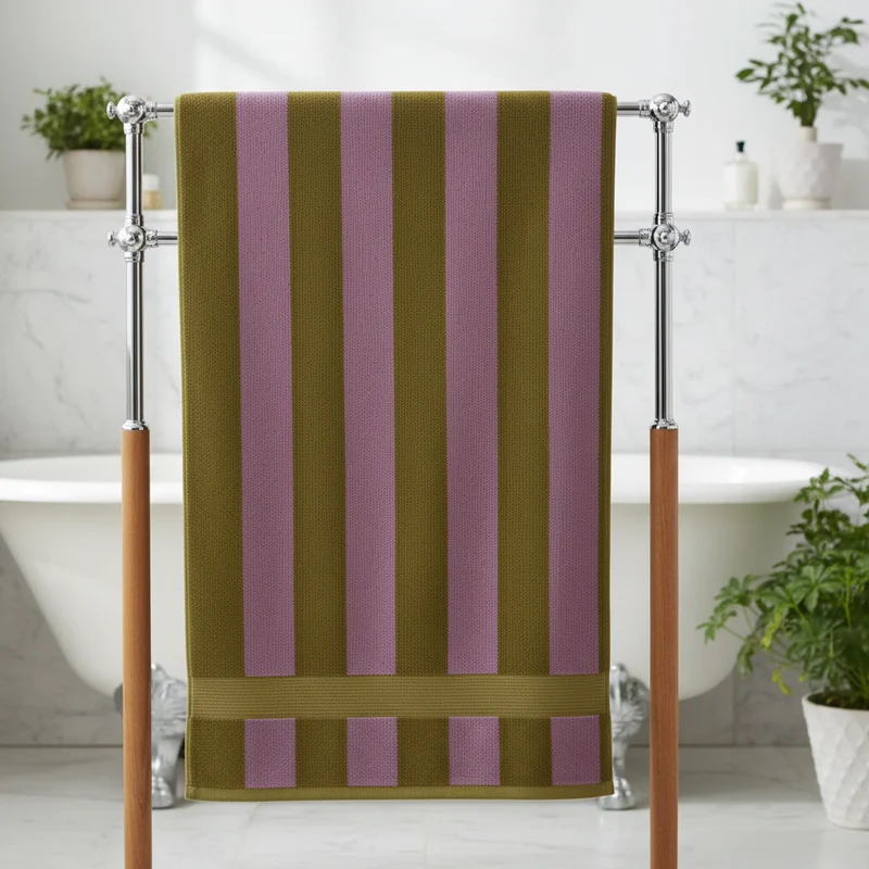 Gestreiftes Handtuch Set - RetroTowel