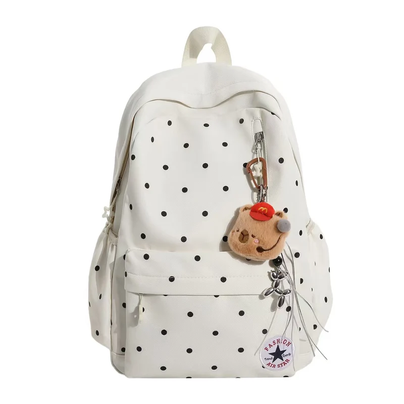 Rucksack mit Polka-Dot-Verzierung Skanto