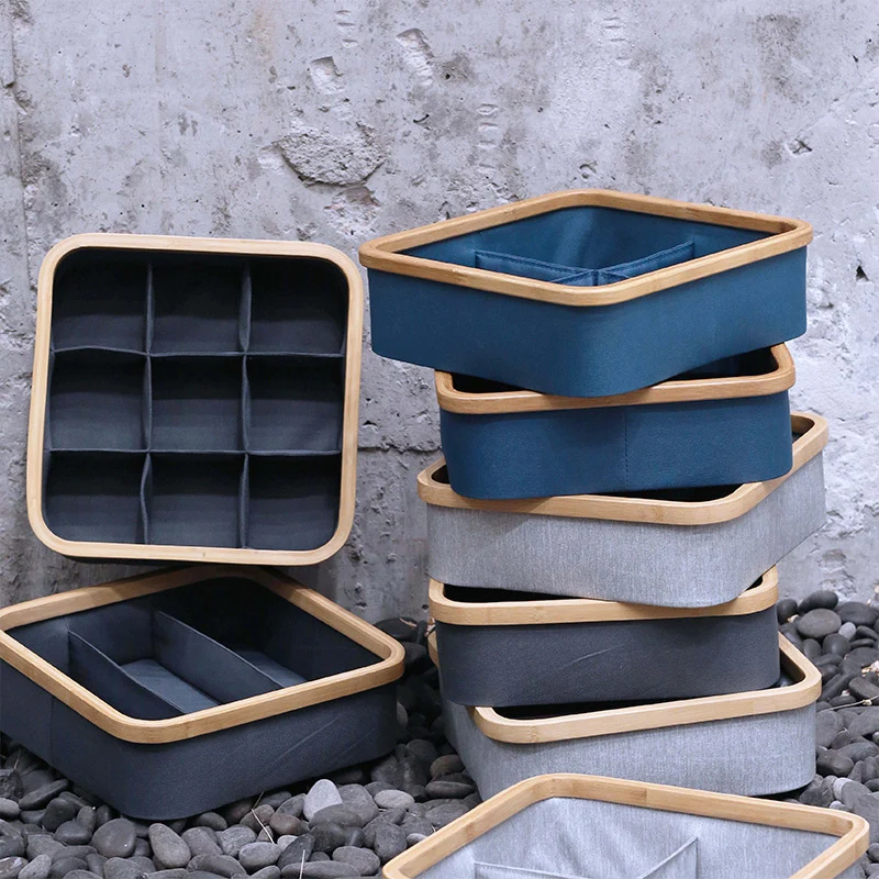 Multi-Sektionales Bambus-Storage-Tablett Brehn