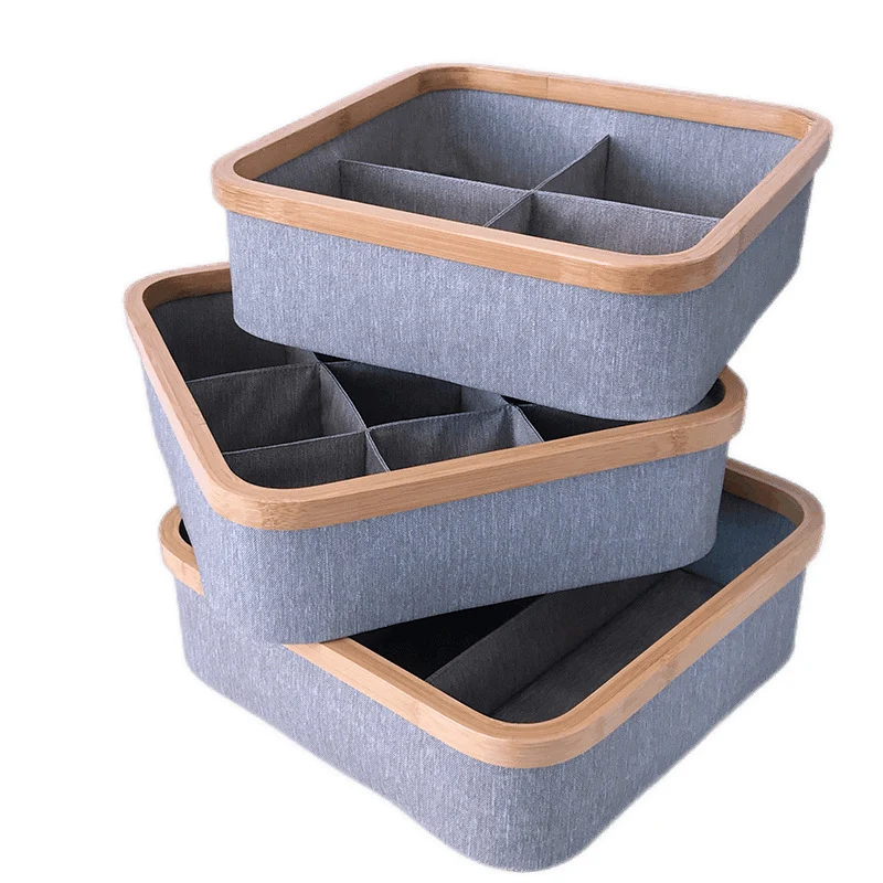 Multi-Sektionales Bambus-Storage-Tablett Brehn