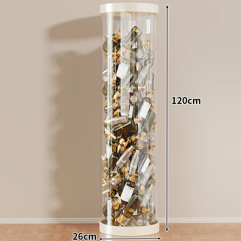 Hohe klare acryl vertikale Display-Zylinder für Mini-Parfüm- & Probeflaschen-Sammlung