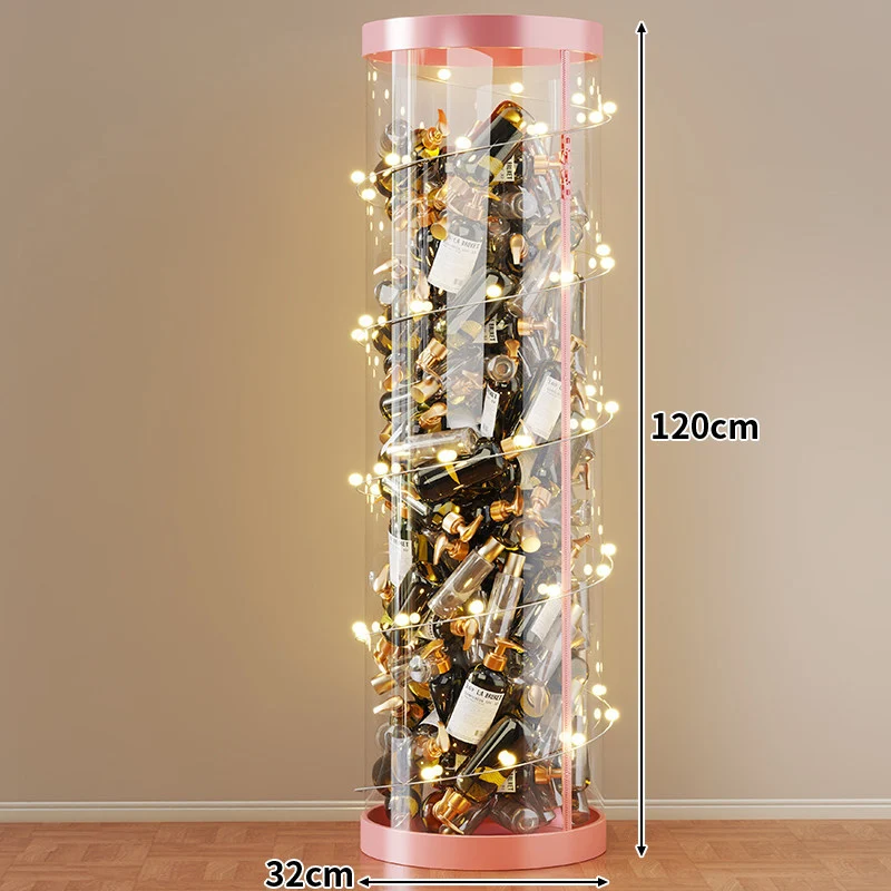 Hohe klare acryl vertikale Display-Zylinder für Mini-Parfüm- & Probeflaschen-Sammlung