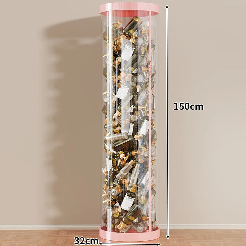 Hohe klare acryl vertikale Display-Zylinder für Mini-Parfüm- & Probeflaschen-Sammlung