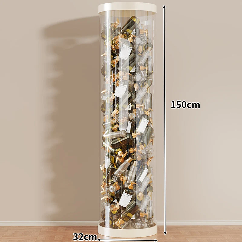 Hohe klare acryl vertikale Display-Zylinder für Mini-Parfüm- & Probeflaschen-Sammlung