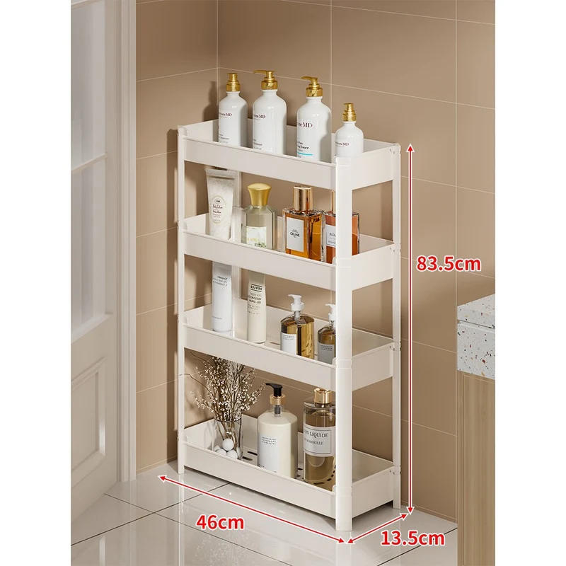 Slim drei-stufig schmal Badezimmer & Waschbecken vertikaler Speicherregal Organizer