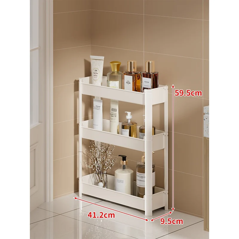 Slim drei-stufig schmal Badezimmer & Waschbecken vertikaler Speicherregal Organizer