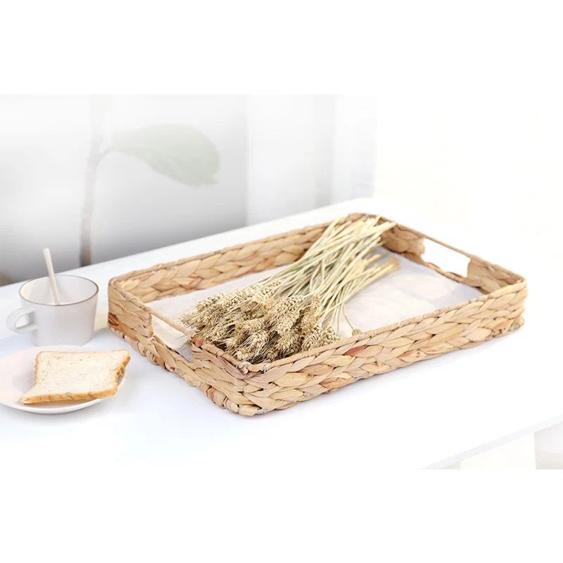Woven Decorative Serving Tray Brehn