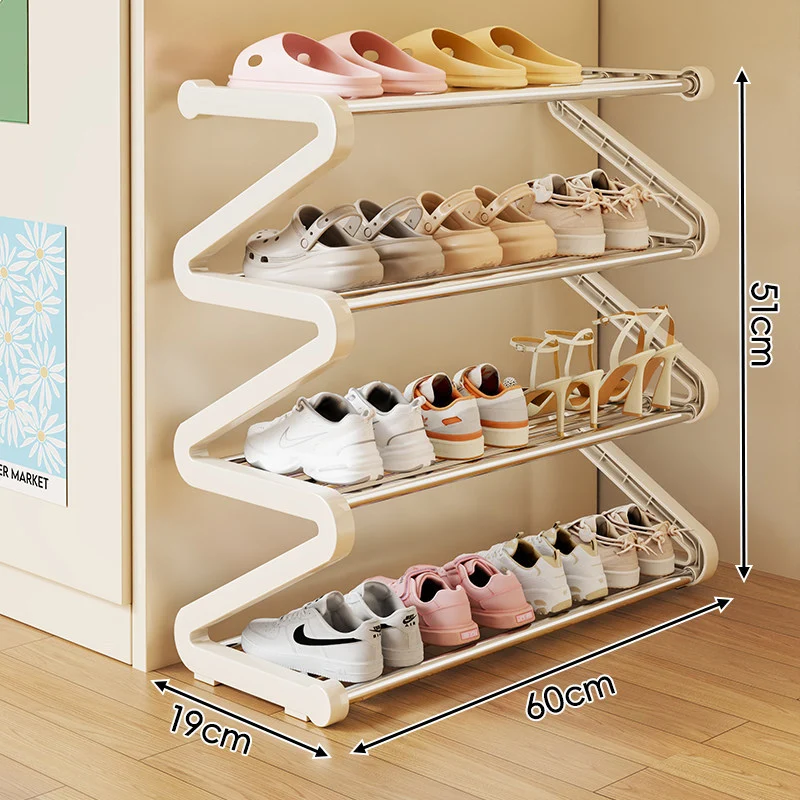 Kompakte Zigzag Multi-Ebenen Vertikale Schuhregal