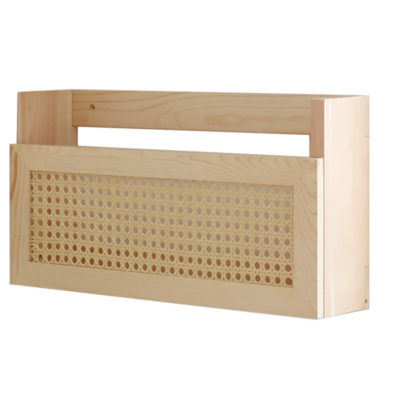 Wandmontierter Rattan-Aufbewahrungsorganisator Brehn
