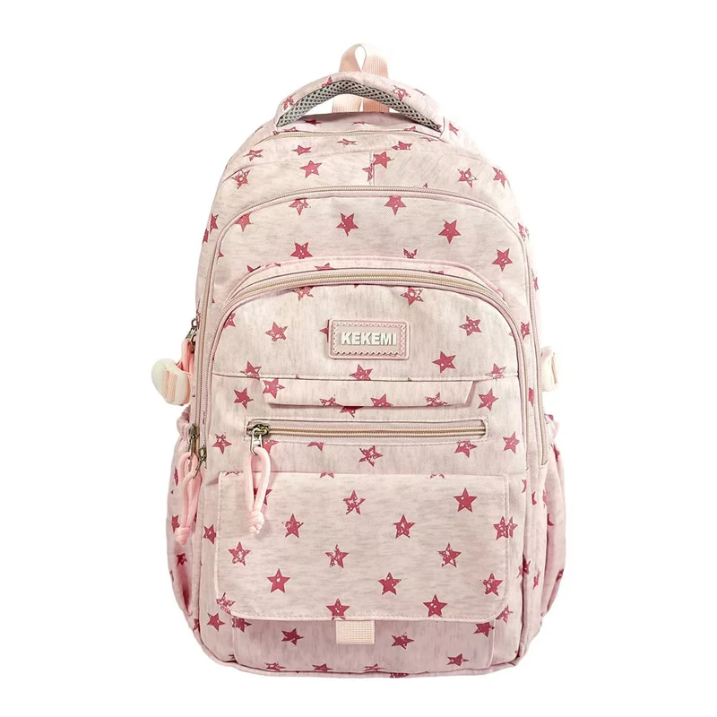 Rucksack mit Sternenmuster und vielen Fächern Skanto