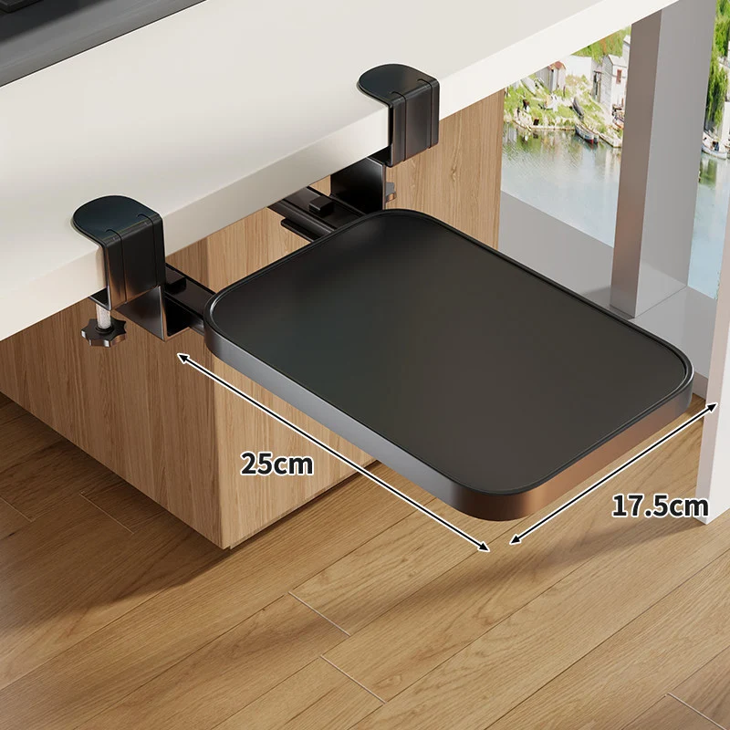 Untertisch-Rollende ergonomische Tastatur- und Mausablage mit Klemmbefestigung