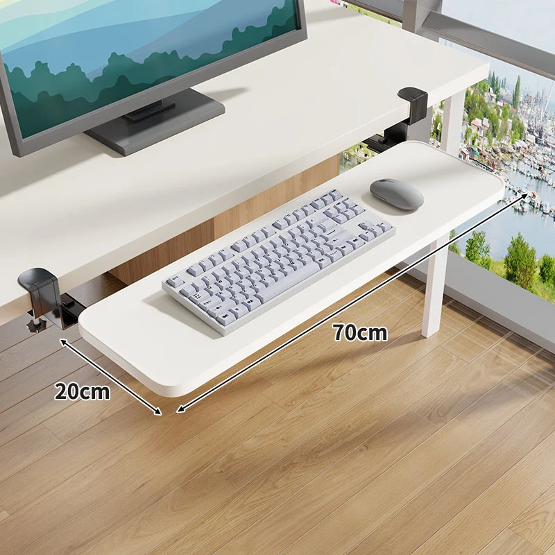 Untertisch-Rollende ergonomische Tastatur- und Mausablage mit Klemmbefestigung