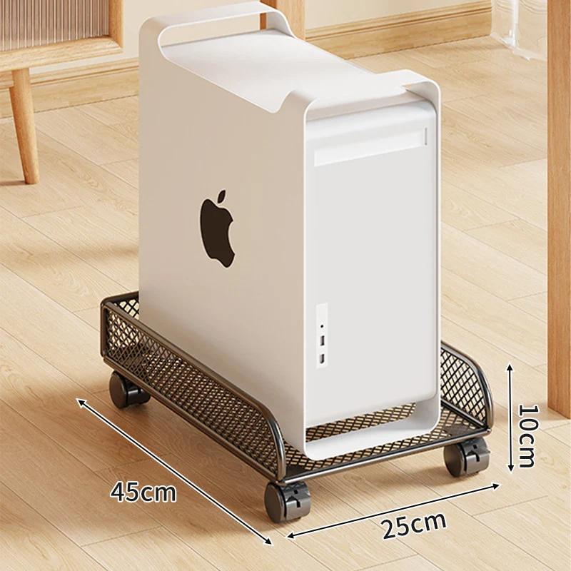 Rolling Mesh CPU Tower Stand mit verriegelbaren Rollen