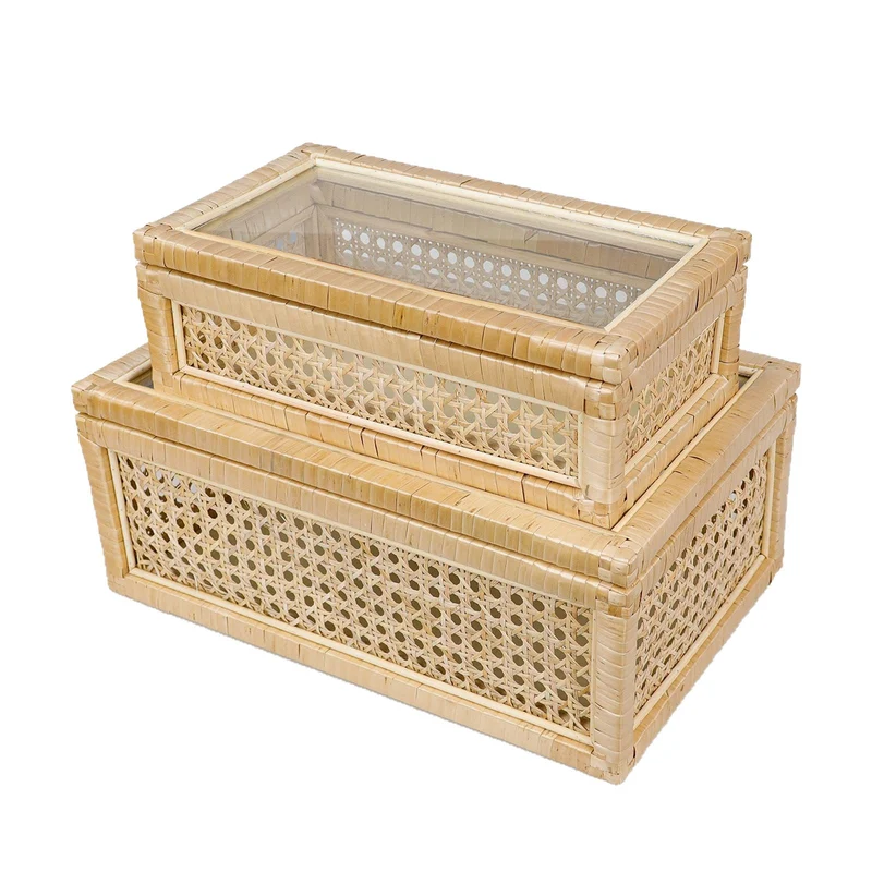 Dekorative Geflochtene Aufbewahrungsboxen Set Brehn