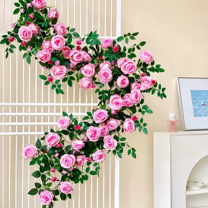 Künstliche Blumen Wand Girlande