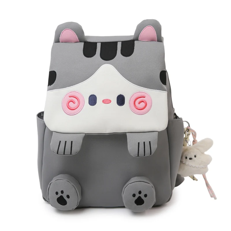 Niedlicher Plüsch-Rucksack mit Katzenmotiv Skanto