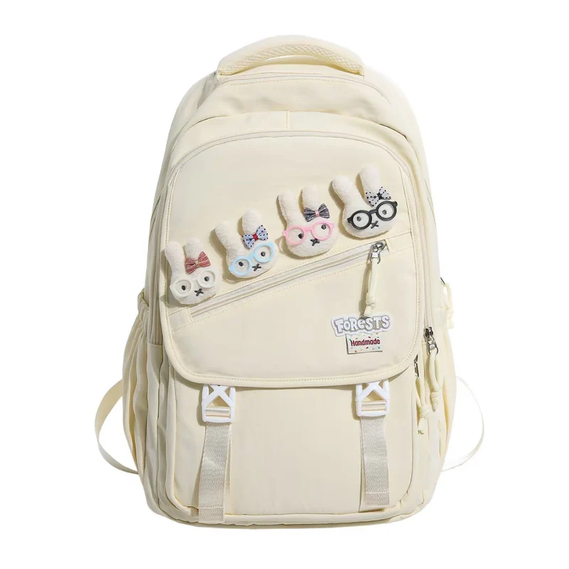 Niedlicher Rucksack mit Hasenstickerei Skanto