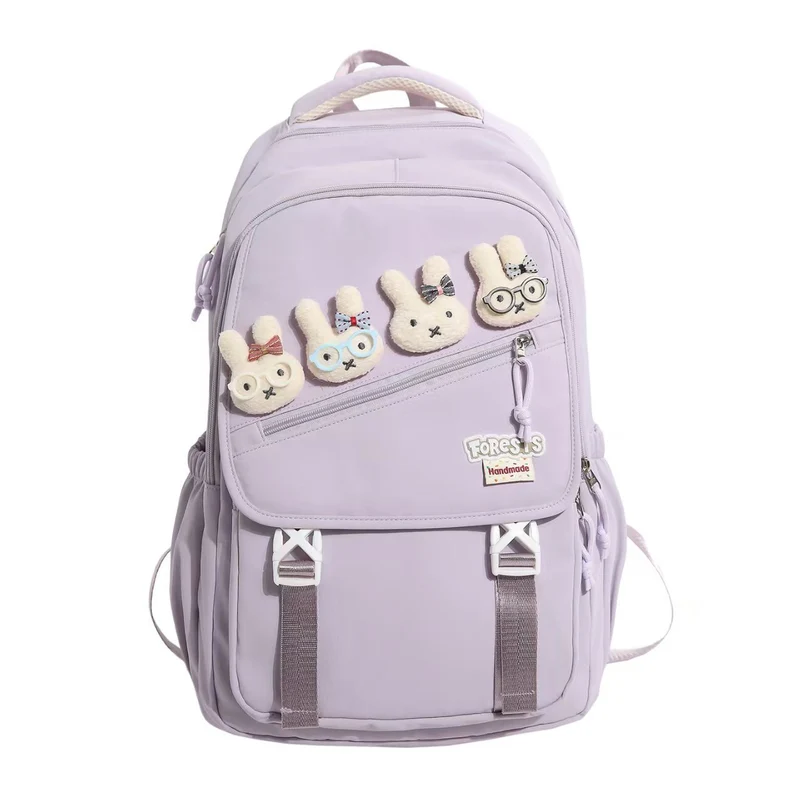 Niedlicher Rucksack mit Hasenstickerei Skanto