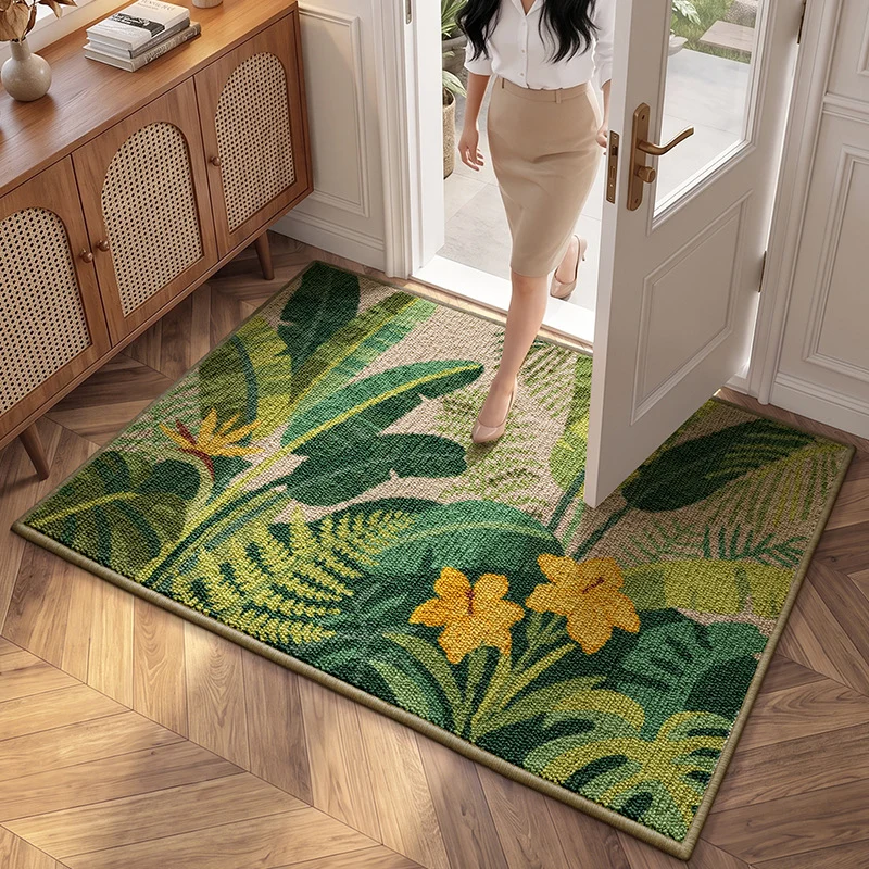 Tropisches Blattdesign Teppich