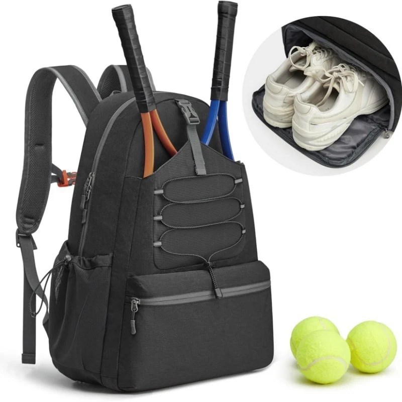Sportlicher Tennisrucksack mit separatem Schuhfach und umfangreicher Taschenkonfiguration Skanto