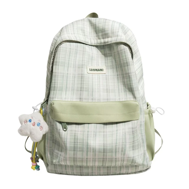 Klassischer karierter Rucksack Skanto