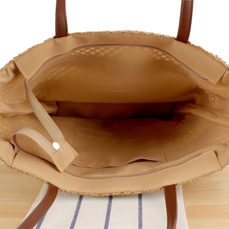 Strohkorbtasche mit eleganter Konstruktion Skanto