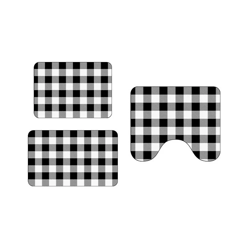 Modern Texturiertes Badeteppich Set