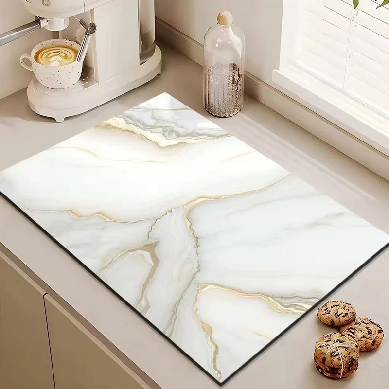 Luxus Marmor Design Küchenmatte