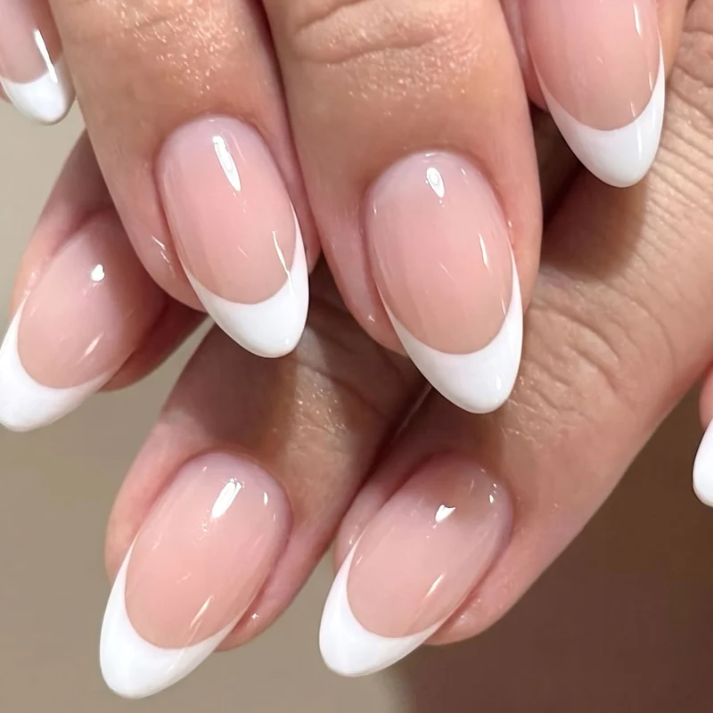 Premium French Tip Press-On Nägel