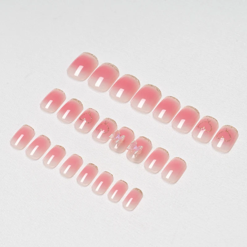 Dekorativer Acryl-Press-On-Nagelkunst-Set