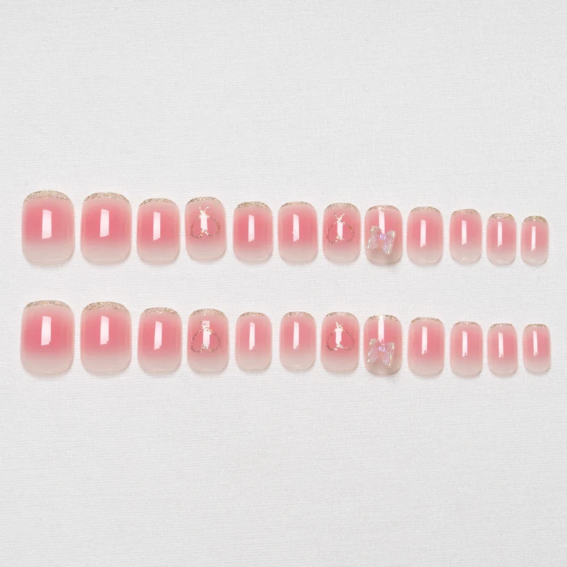 Dekorativer Acryl-Press-On-Nagelkunst-Set