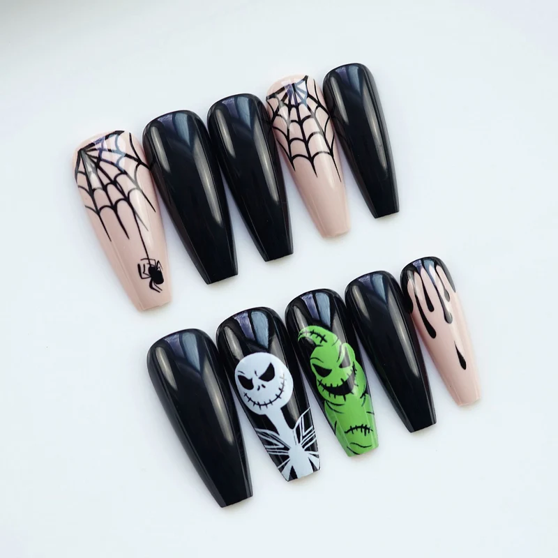 Kreatives Halloween-Themen Press-On Nail Set