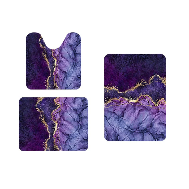 Abstract Badezimmermatte Set