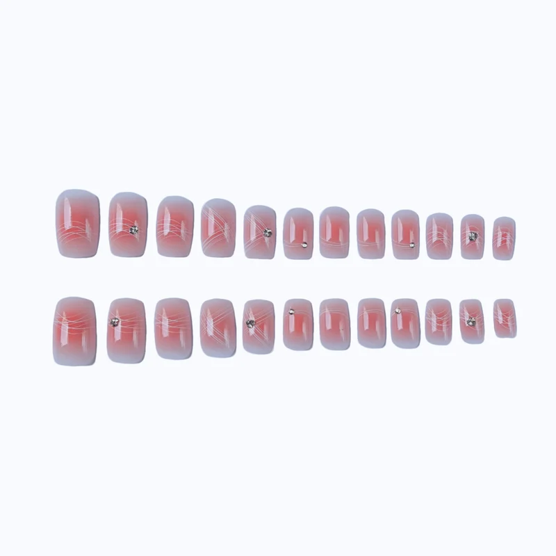 Elegantes Strass-Nagelkunst-Set