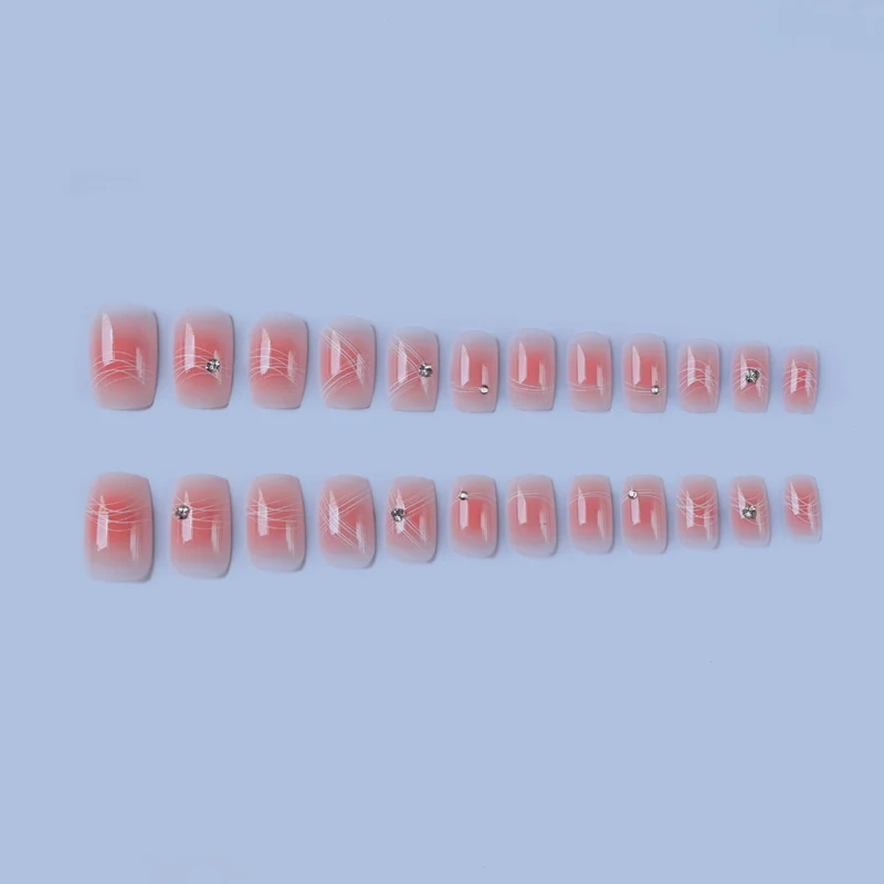 Elegantes Strass-Nagelkunst-Set
