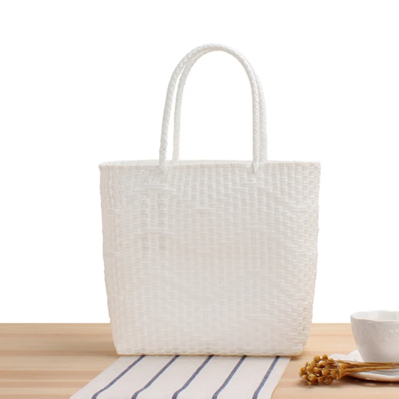 Handtasche aus hochfestem Flechtmaterial mit eleganter Wellenstruktur Skanto