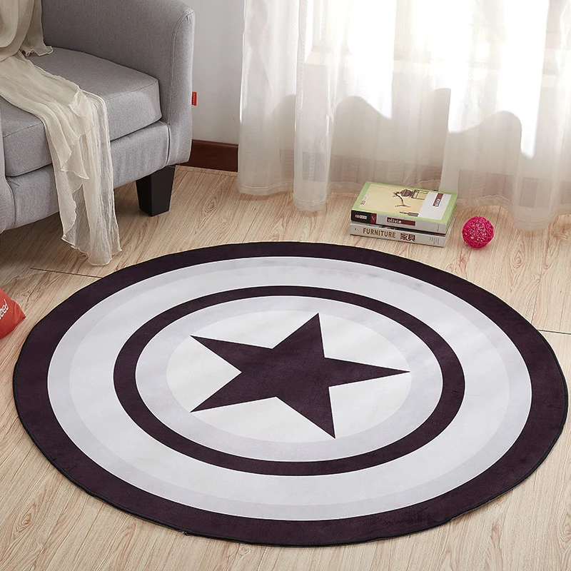 Captain America Shield-Themed Teppich