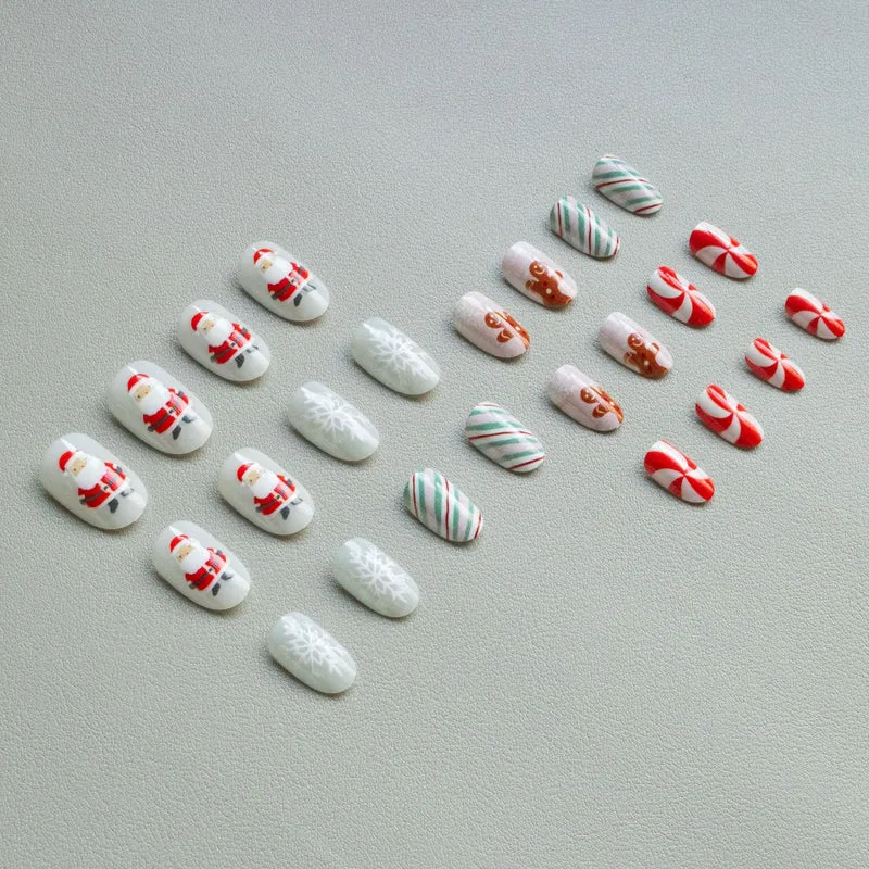 Festliches Lebkuchen-Nagelkunst-Set