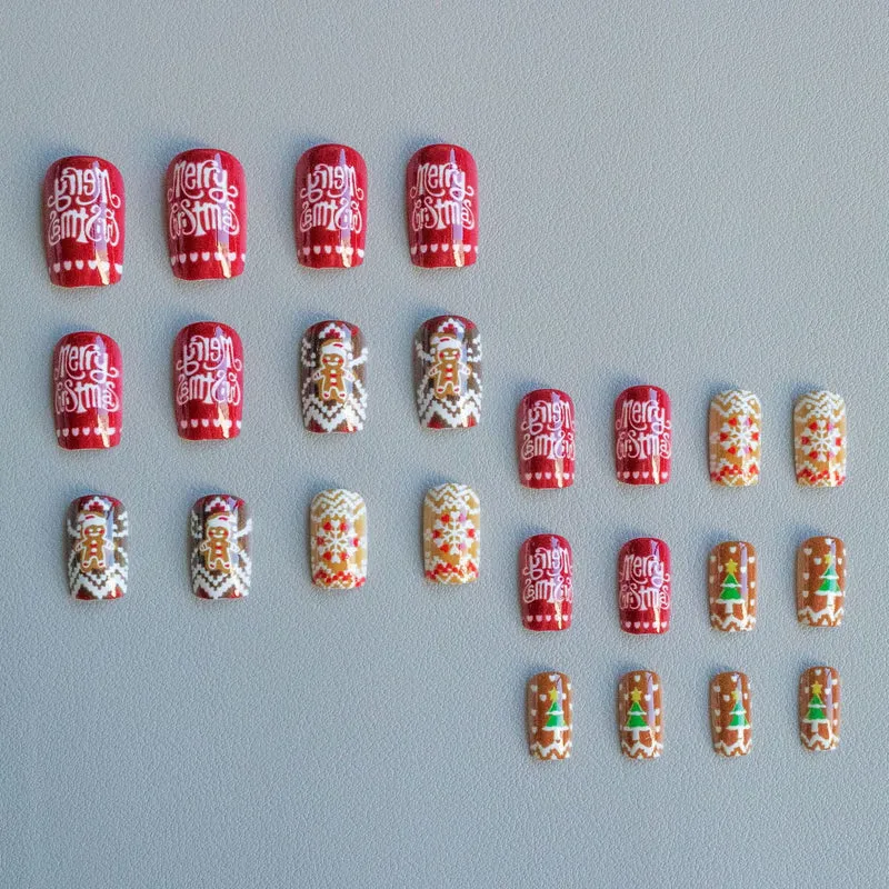 Festliches weihnachtliches Nail Art Set
