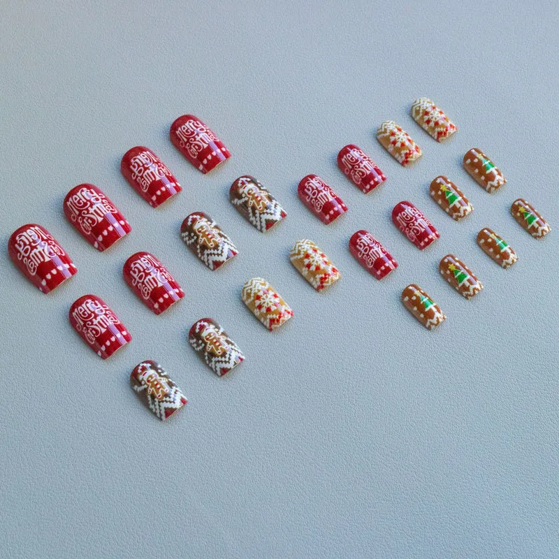 Festliches weihnachtliches Nail Art Set