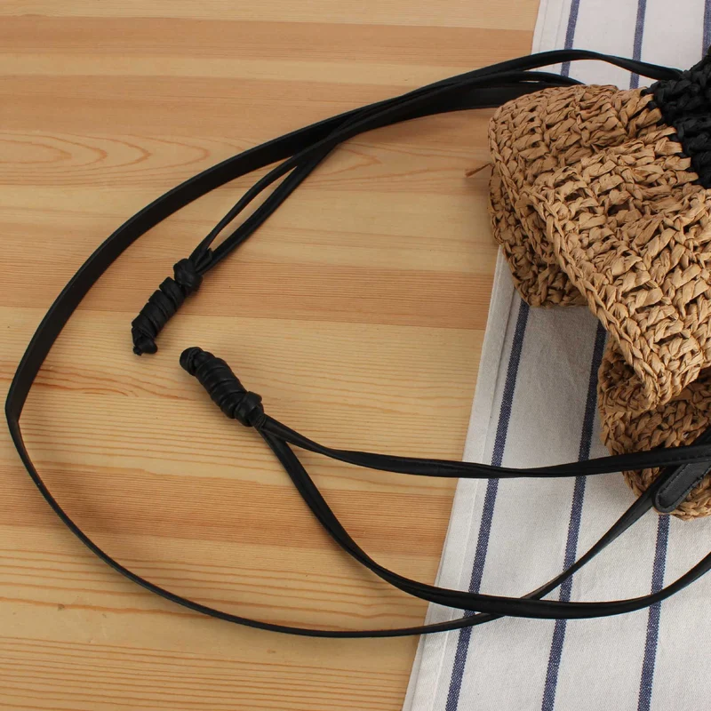 Handtasche aus handgefertigtem Naturfasermix mit modernem Kordelzugverschluss Skanto