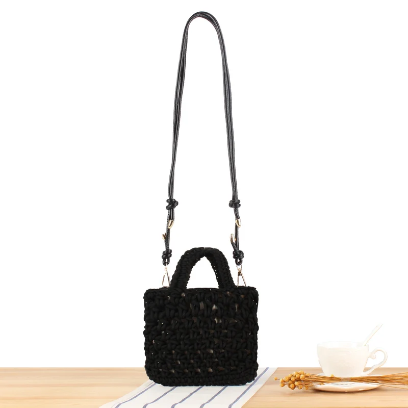 Handgefertigte Makramee-Handtasche mit verstellbarem Schultergurt Skanto