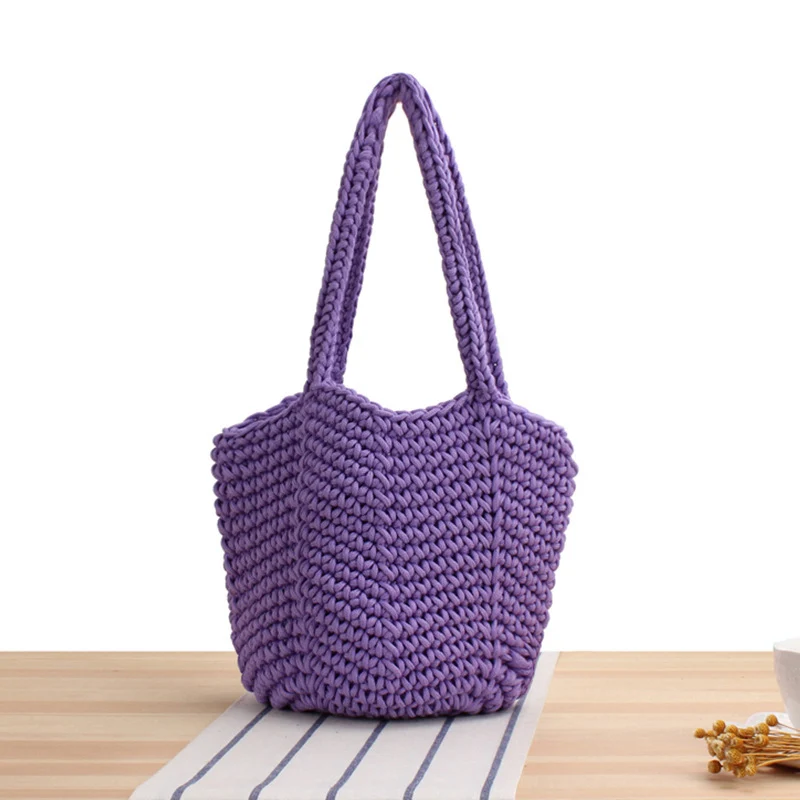 Handgefertigte Makramee-Handtasche mit strukturierter Optik Skanto