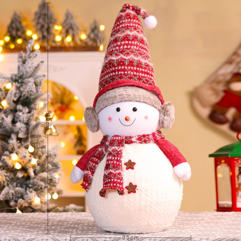 Dekorative Plüsch-Schneemann-Figur