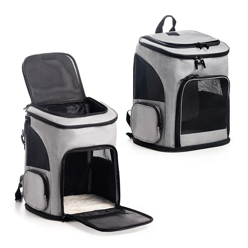 Katzen-Transportrucksack mit atmungsaktiven Mesh-Einsätzen Skanto